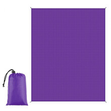 Beach Blanket Camping Blanket Picnic Mat Waterproof Sandproof Foldable Beach Mat Purple