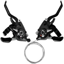 Bike Shifter, 3 X 7 Bike Shifters, 7 Speed MTB Shift Lever With Brake Cable, Gear Indicator, Mountain Bike, Racing Bike