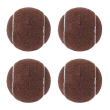 VANIDO 4Pcs Tennis Balls for Walkers Pre-Cut Silent Design Reduces Noise and Protects Floors Tennis Balls for Walkers Brown