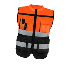 Reflecterend vest voor volwassenen, ademend, comfortabel, goed zichtbaar, oranje, XXXL