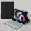 Capa para tablet com teclado retroiluminado para iPad Black&White  iPad 10 10,9 polegadas 5