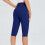 Dames wandelcapri's, sneldrogende, effen cargo cropped yogabroek 4