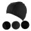 Elastic Black PU Swimming Hat Water Resistant Swim Accessory 6