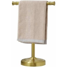 Handdoekrek geborsteld goud, 33 cm, T-vorm