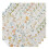 Serviettes en tissu polyester – Élégantes et résistantes, lot de 12 1