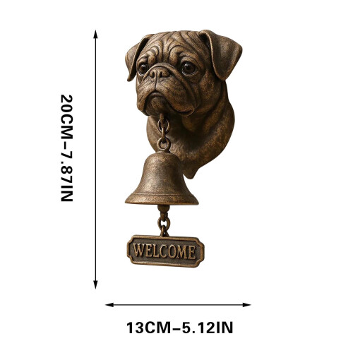 Western White Terrier Doorbell with Charming Chime and 2