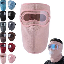 Winter Warm Fleece Windproof High-Definition Goggles, Detachable Goggle Face Mask, Unisex Winter Warm Mask