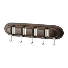 Porte-balais de rangement, étagère à outils, organisateur de balais pour entrepôt, garage, salle de bain, aspect bois