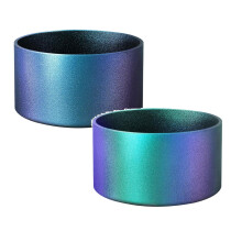 Funda de silicona con brillo degradado compatible con la funda antideslizante Tumbler Bling de 20, 40 oz y más, para botellas de agua de 12, 24 oz