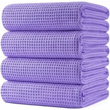 430 g/m² mikroszálas, nagyméretű, gyorsan száradó, szöszmentes fürdőlepedő, 60x30 hüvelykes, 4 darabos (gofrimintás)
