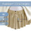 Jupe de lit double, 15 pouces de hauteur, élastique, en microfibre 3