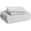 Light Grey Cal King Duvet Cover Set Prewashed Cotton-Like 5