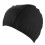 Elastic Black PU Swimming Hat Water Resistant Swim Accessory 4