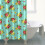 Cortina de chuveiro com estampa floral, 72x84 polegadas, com 12 ganchos. 4
