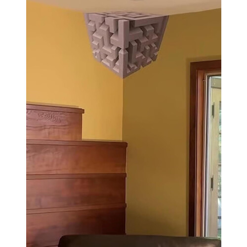 Sticker mural 3D effet cube flottant (1 pièce) 2