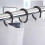 12 X SHOWER CURTAIN PLASTIC HOOKS Set Rings C Shape White Clear Black Bath 8