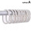 12 X SHOWER CURTAIN PLASTIC HOOKS Set Rings C Shape White Clear Black Bath 7