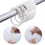 12 X SHOWER CURTAIN PLASTIC HOOKS Set Rings C Shape White Clear Black Bath 2