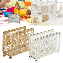 Porte-serviettes en fer pour table et cuisine – Compatible avec les serviettes en papier, distributeur de serviettes/mouchoirs moderne