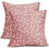 Fodere per cuscini floreali vintage, set da 2 pezzi, 45x45 cm, in lino 1