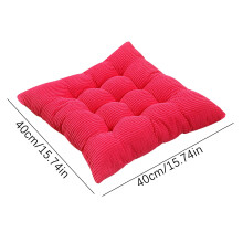 45x45 cm-es kontúros székpárna – megfordítható gyöngyház pamut, puha támaszték étkezőbe, irodába, otthonra, teraszra, autóba –