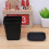 Black Square Plastic Planters with Trays 3-Pack 6