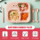 Kids Dinosaur Divided Plates Set with Utensils 4-Pc 5