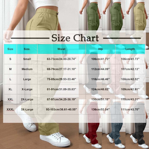 Dámske ležérne cargo nohavice s elastickým pásom, tmavošedé, 3XL 2