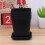 Black Square Plastic Planters with Trays 3-Pack 8