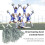 Metallfolie Cheerleading Pompoms, 2-pack, Röd 3