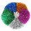 Metallfolie Cheerleading Pompoms, 2-pack, Röd 5