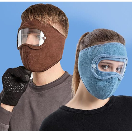 Fleece Thermal Mask with Removable Goggles 1