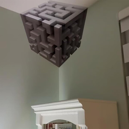Impossible Corners 3D Optical Illusion Wall Art 1