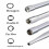 Carburetor adjustment screwdriver kit for chainsaw and 6
