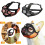 Short Snout Breathable Mesh Mouth Muzzle for Biting Full Mesh Orange S 8