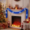 Blue Metallic Tinsel Garland 2m 2