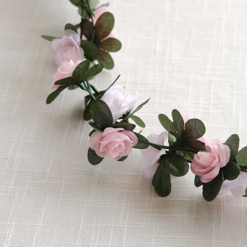Silk Rose Flower Garland 8 ft – 2 Pack 2