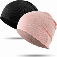1 Pack/ 2 Pack Cooling Skull Caps for Men & Women - Breathable Slouchy Beanie Running Caps for Cycling, Gym & Summer