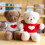 Urso de pelúcia branco, presente para o Dia dos Namorados, com suéter azul em formato de coração, 30 cm (12 polegadas). 4