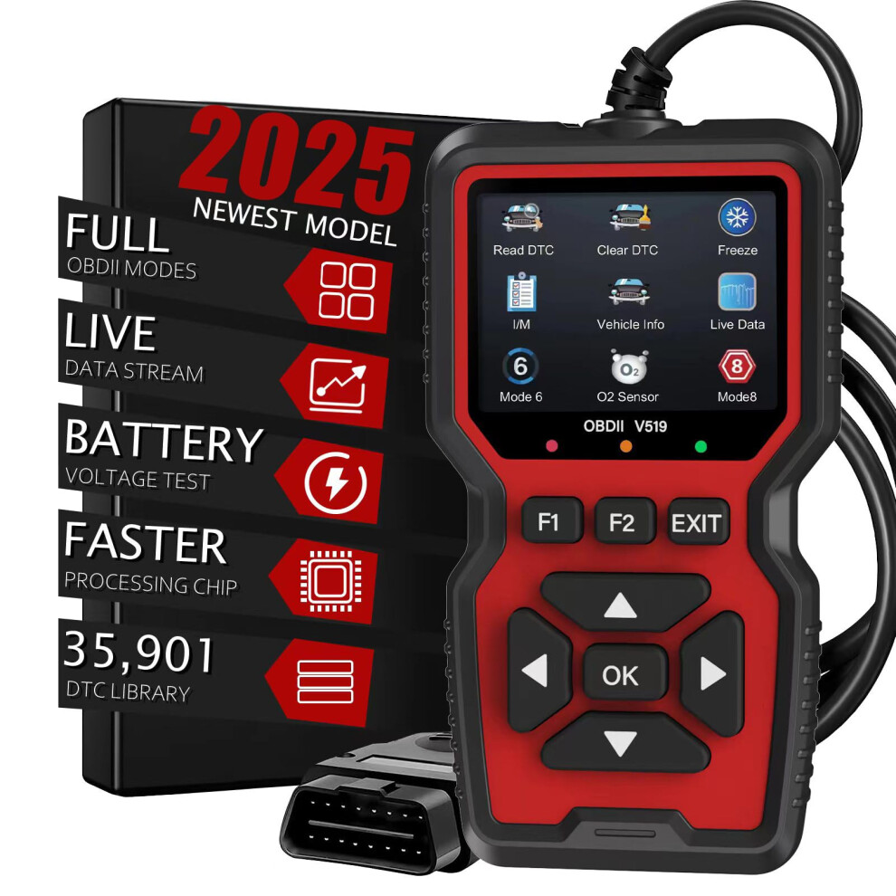 Obd2 Scanner Diagnostic Tool For All Vehicles Since 1996 With Dtc Lookup And Live Data 9169991187143