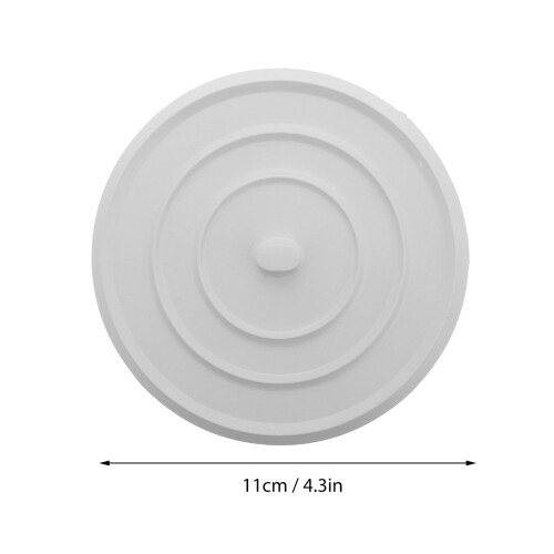 Rubber Sink Stopper Flat Round Drain Cover 2 pcs 1