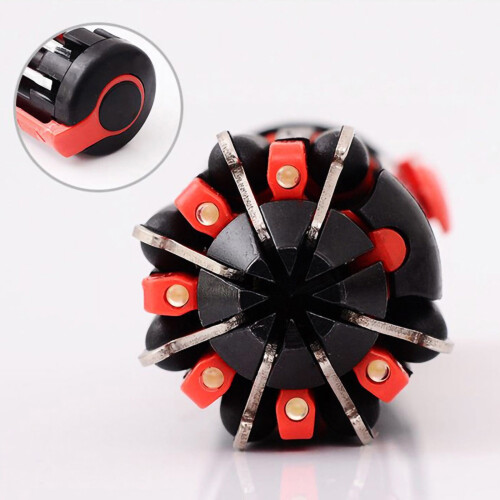 8-in-1 Multi-Function Screwdriver with LED Light - Compact Repair Tool with Work Light and 8 Interchangeable Tips for Home and Auto Use 2