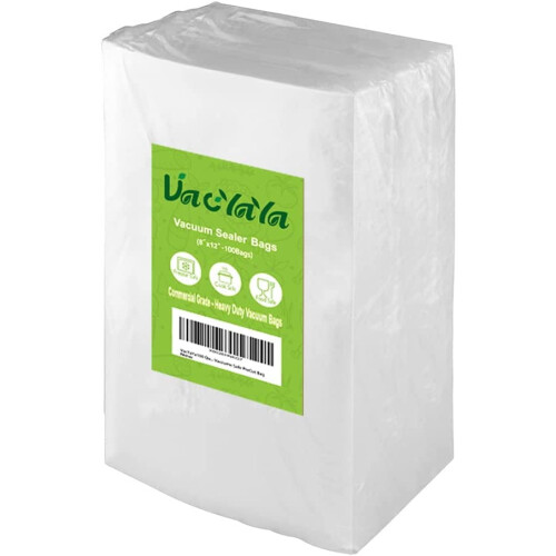 100Quart 8x12 ιντσών σακούλες αποθήκευσης τροφίμων για κατάψυξη, μέγεθος κενού,