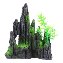 Decorazioni per acquario, ornamento, acquario artificiale, pesci, resina, montagna, grotta, decorazione, nascondiglio acquatico, grotta, roccia