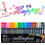Στυλό Dreamy Sparkle Dual-Line Contour, 24 Χρώματα – Μεταλλικοί Μαρκαδόροι Αυτο-Περιγράμματος με 1