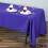 Purple Polyester Rectangular Tablecloth 60 x 126 in 3
