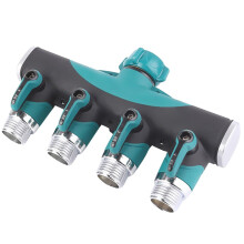 Répartiteur de tuyau d'arrosage robuste à 4 voies pour robinet de jardin, convertisseur et connecteur de tuyau d'arrosage