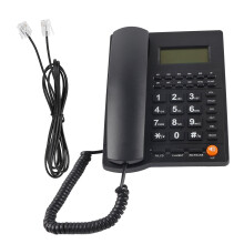 Teléfono de escritorio con identificador de llamadas, función de devolución de llamada, control de volumen, ideal para hoteles, oficinas y