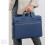 Bolsa tote leve para laptop de 14 a 16 polegadas – Pasta executiva moderna e casual com vários compartimentos, compatível com a maioria dos 5