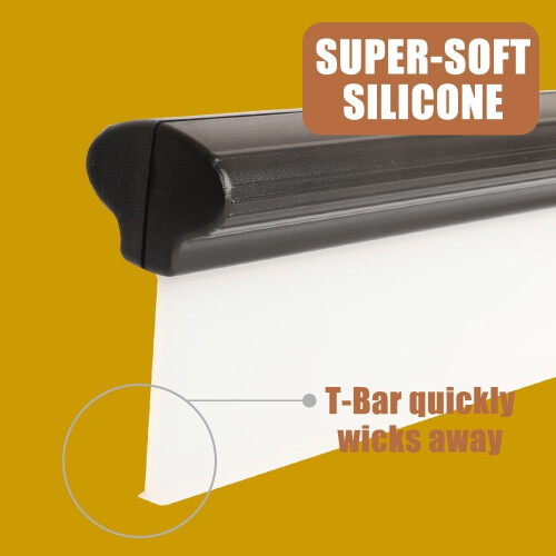 Raclette en silicone de 30 cm avec poignée en T 1